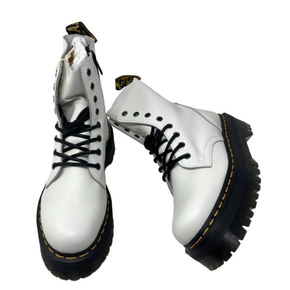 Dr. Martens JADON BOOT SMOOTH LEATHER PLATFORMS Unisex Men's 7 - Picture 5 of 13
